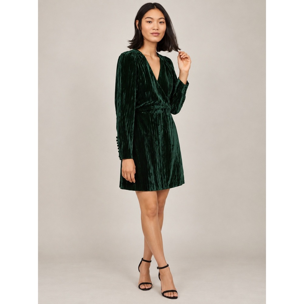 H&M Crushed Velvet Holiday Party Whimsigoth Cocktail Mini Dress 12